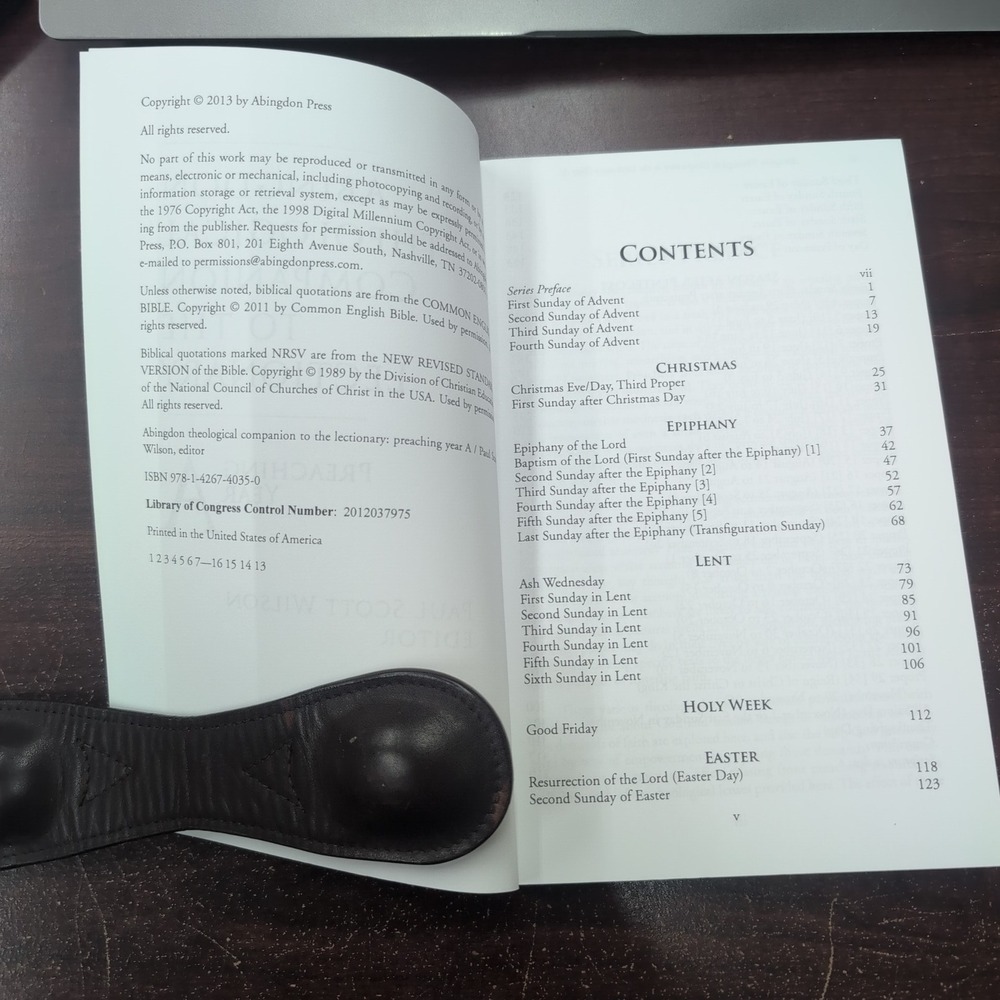 Abingdon Theological Companion to the Lectionary Preaching Year A Paul S. Wilson - Picture 3 of 3